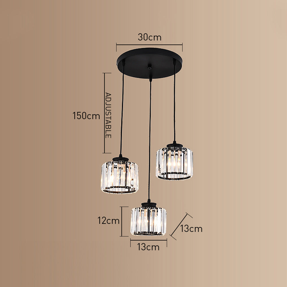 Multi-Head Crystal Pendant Light