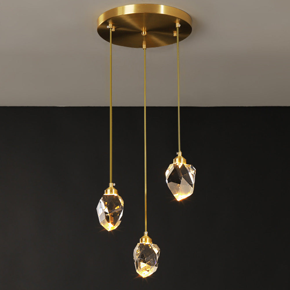 Raindrop Gold Accent Pendant Light