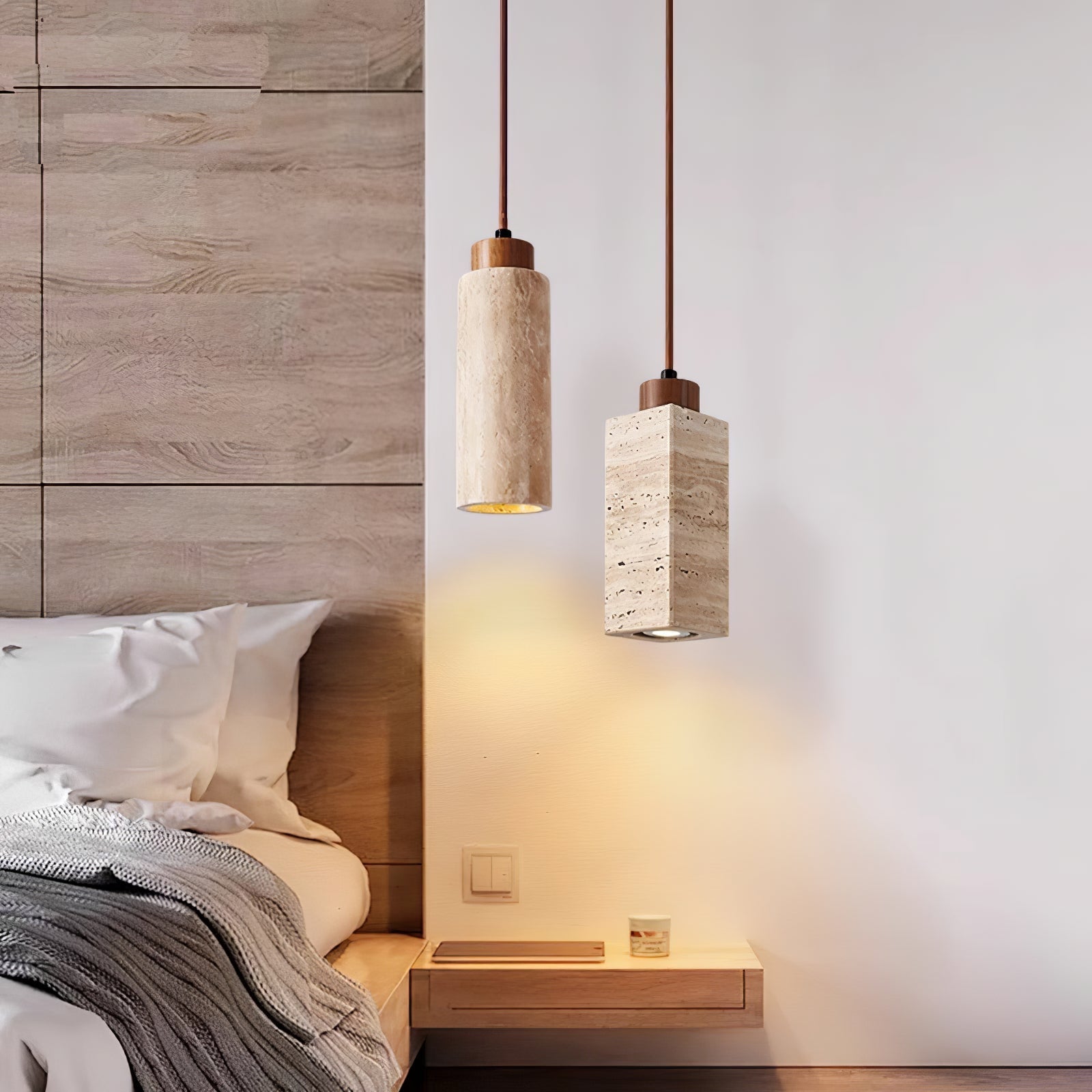 Velonisa Travertine Pendant Light