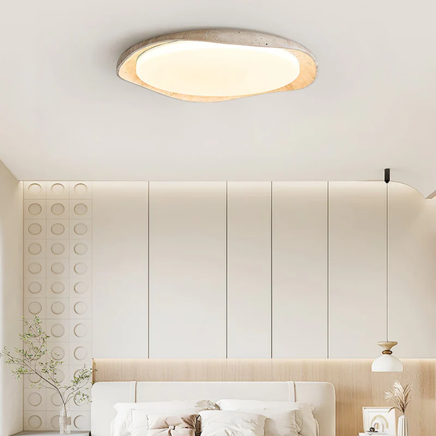 Seiyzan Natural Stone Ceiling Light