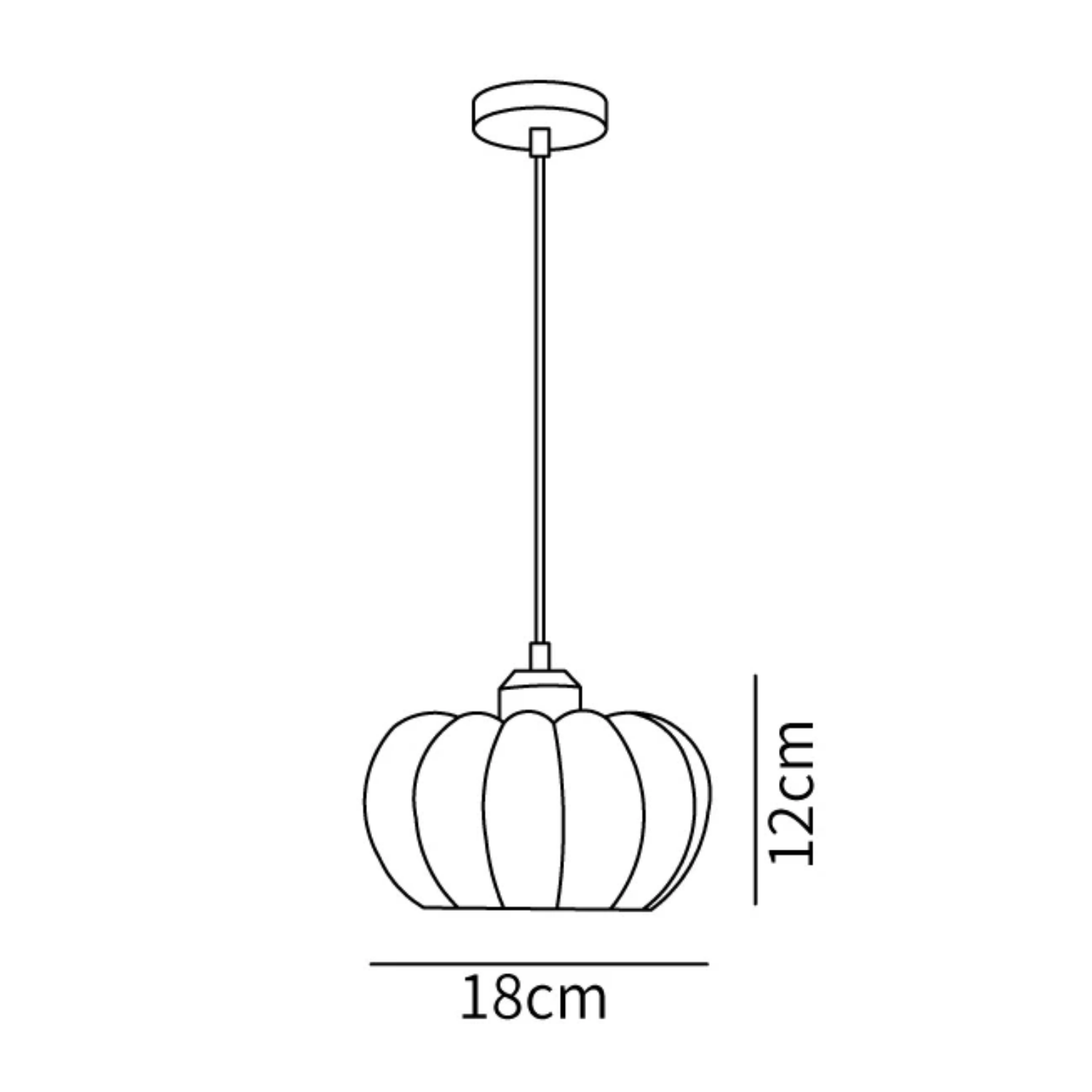 Pompus Pumpkin Pendant Light
