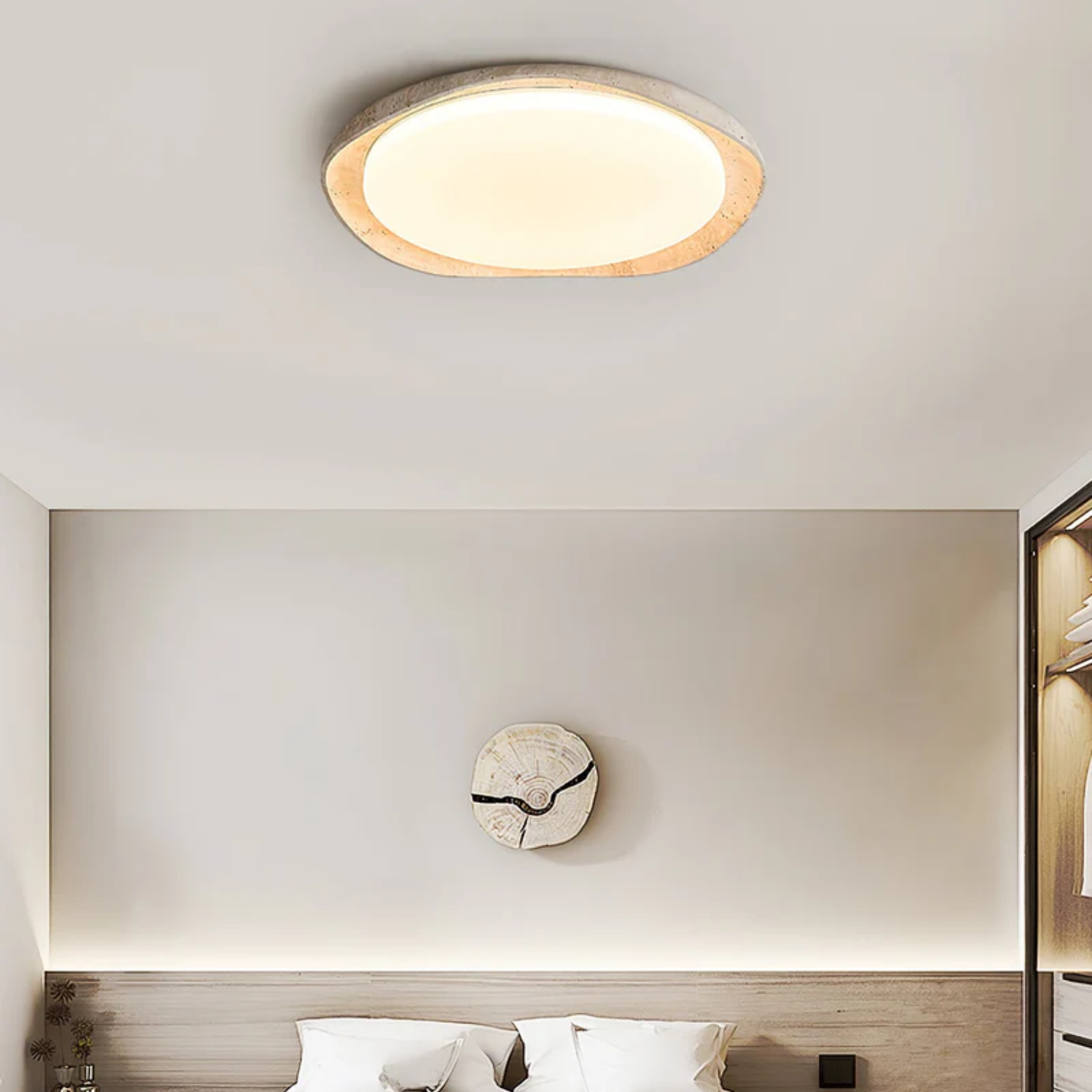 Seiyzan Natural Stone Ceiling Light