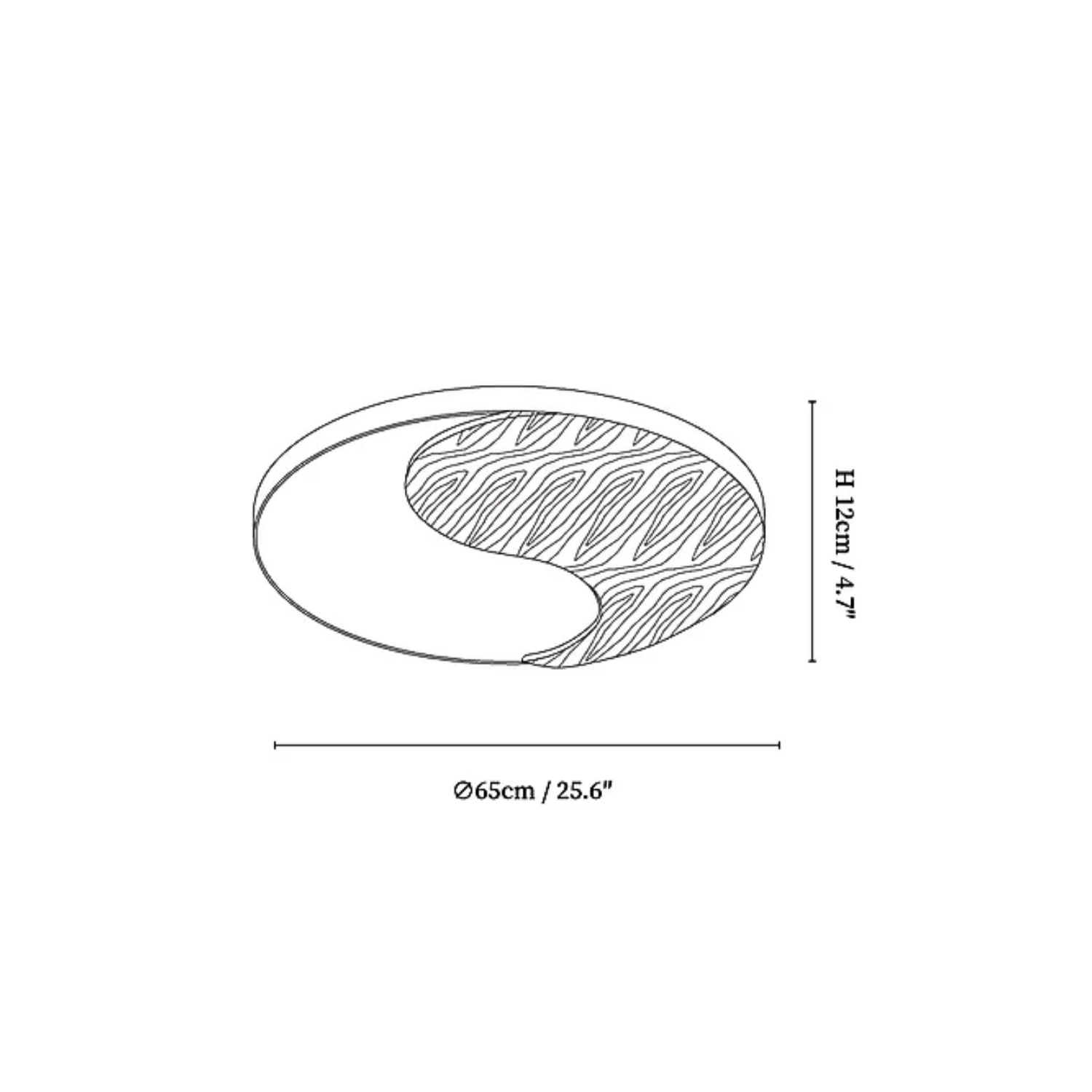 YinYang Design Ceiling Light