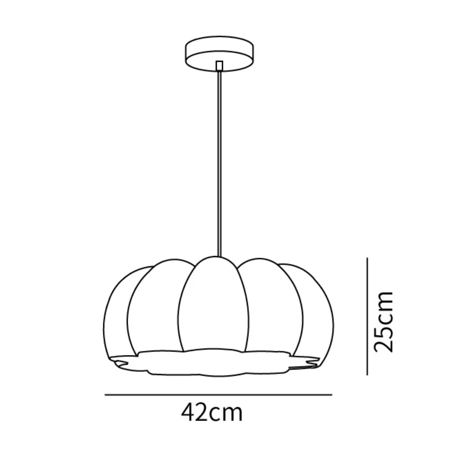 Pompus Pumpkin Pendant Light