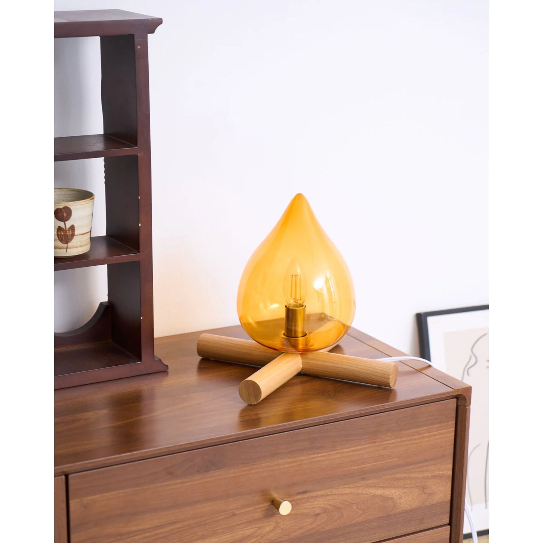 Houtvuurtje Table Lamp