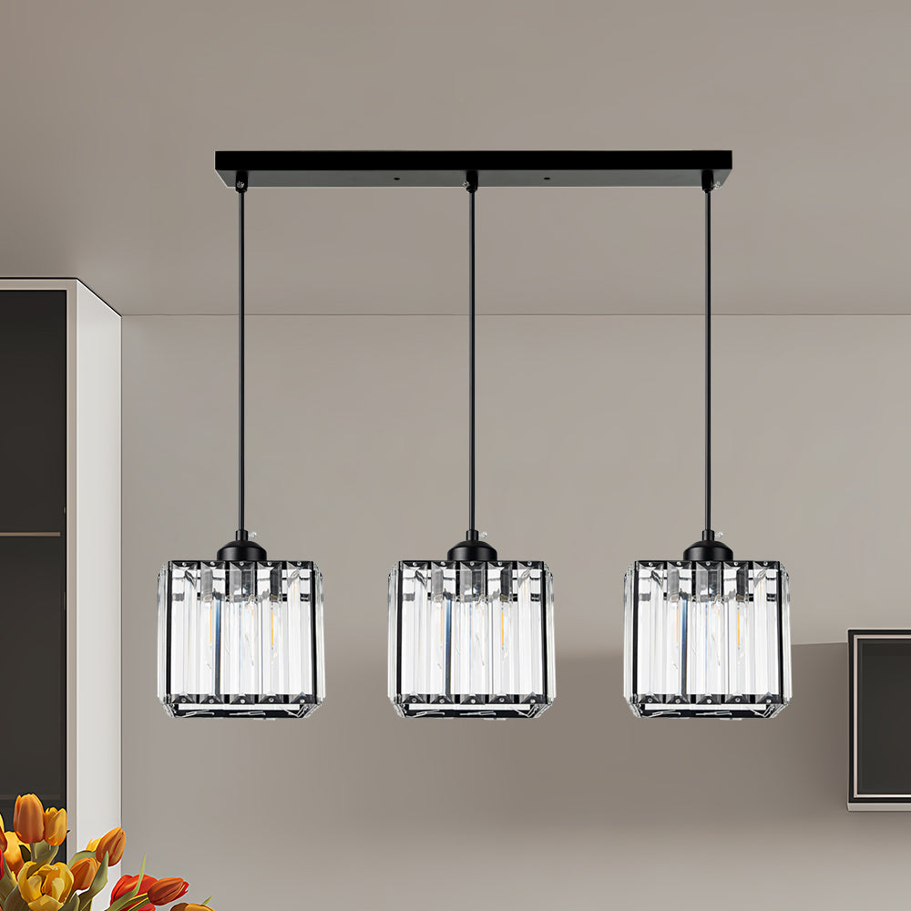 Multi-Head Crystal Pendant Light
