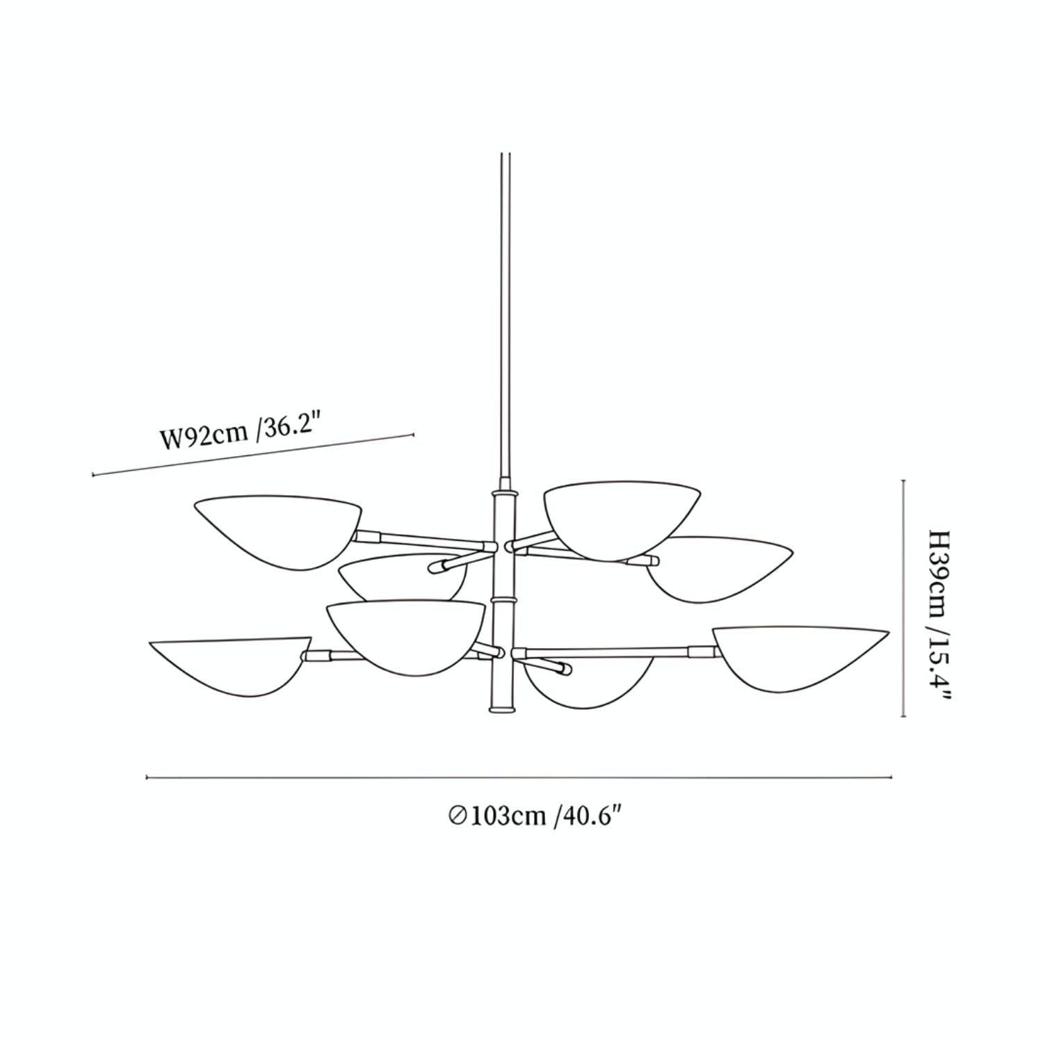 Aservo Brass Pendant Light