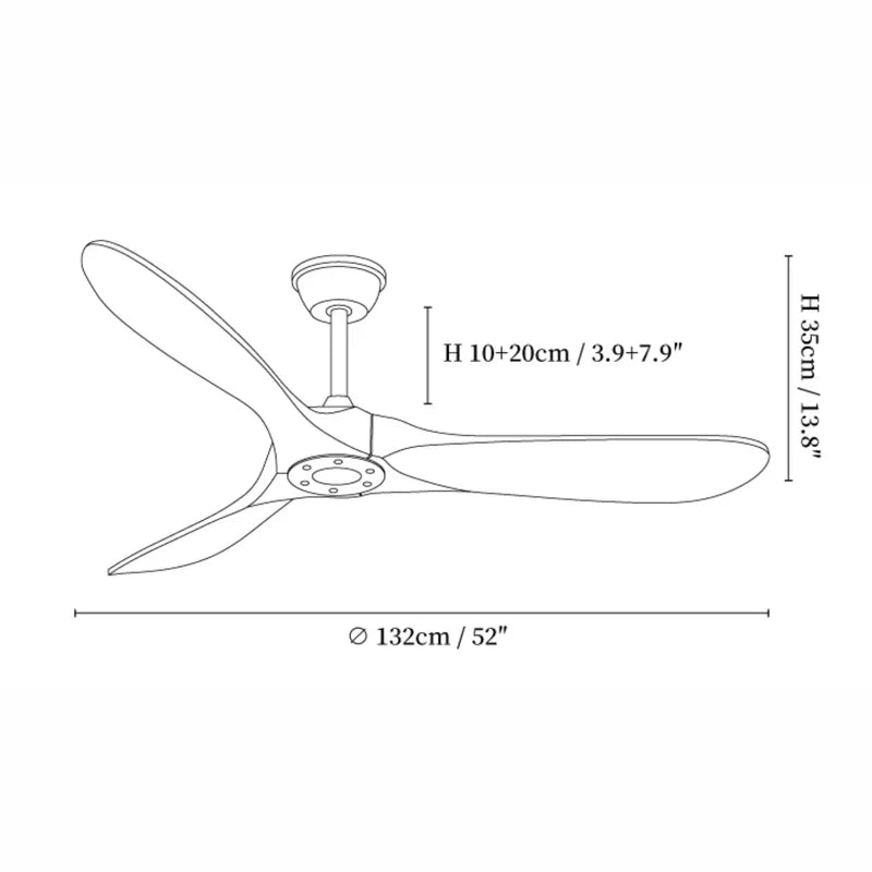 Leno Wooden Ceiling Fan
