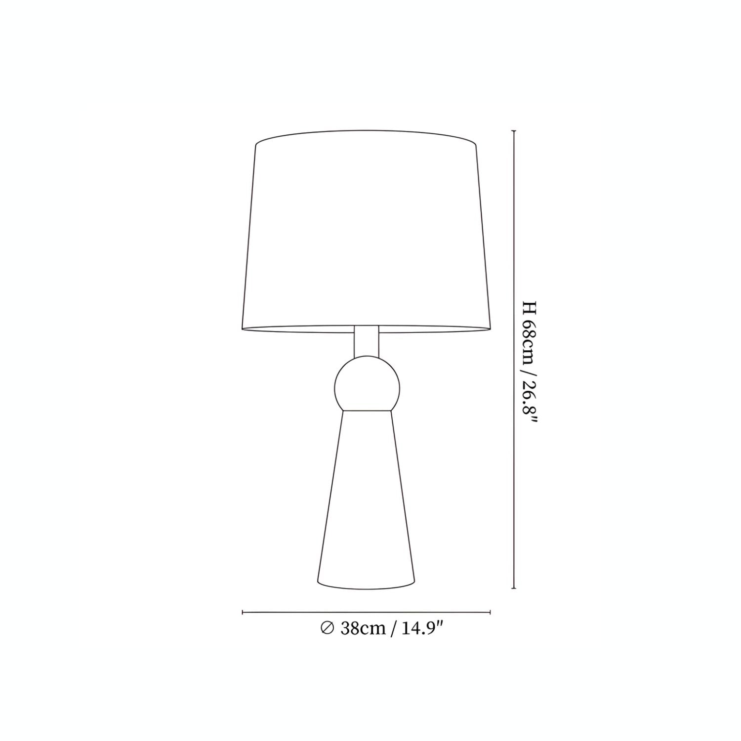Betova Wooden Table Lamp