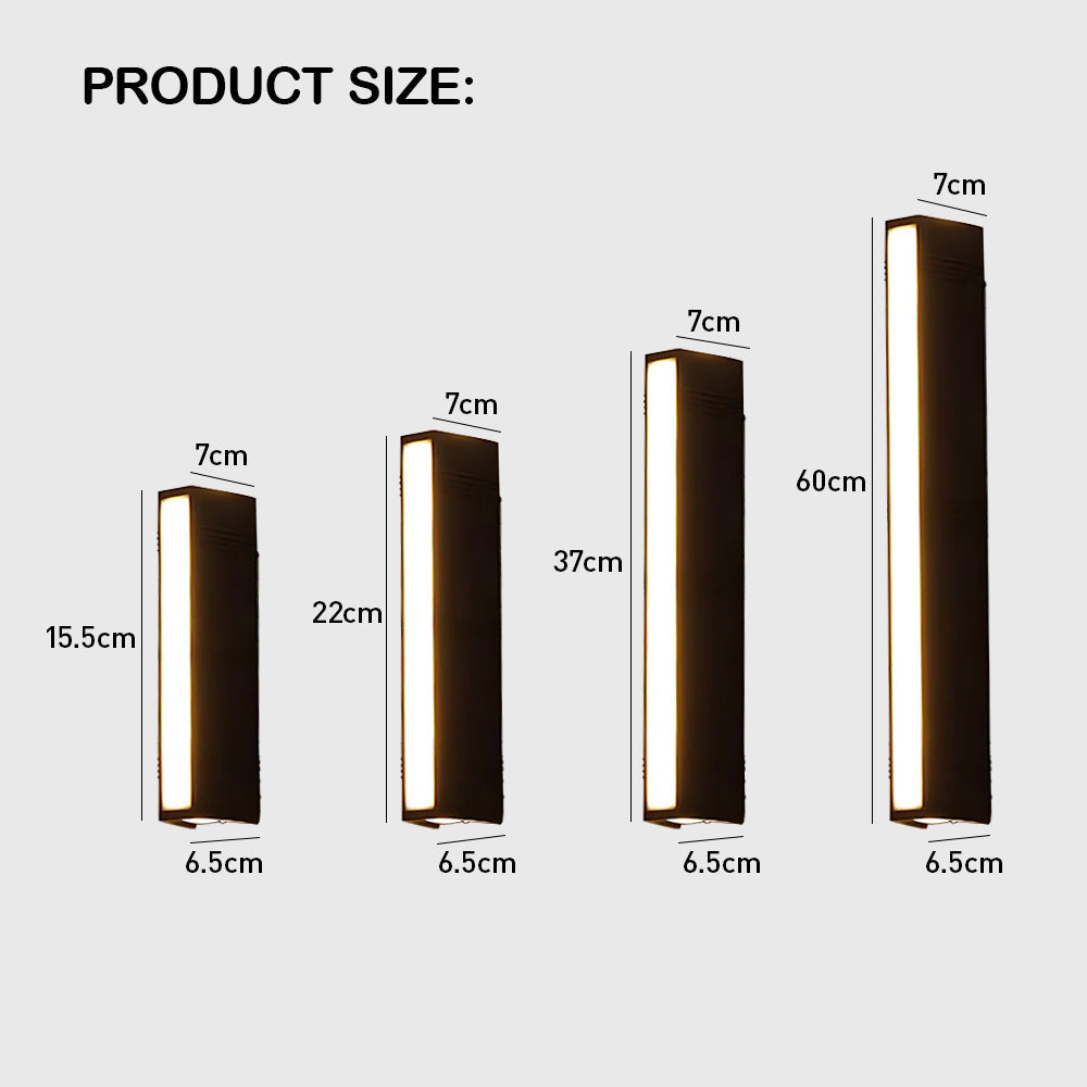 Longtube Wall Light For Outdoor Use