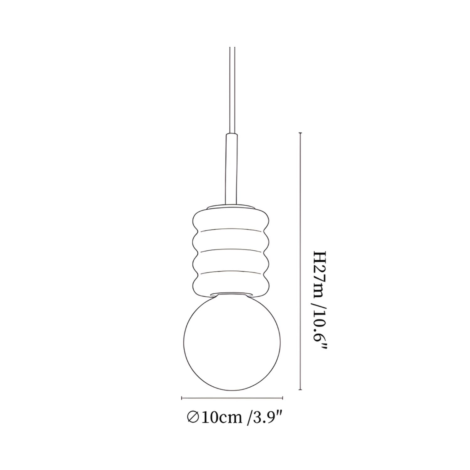 Fenora Travertine Pendant Light