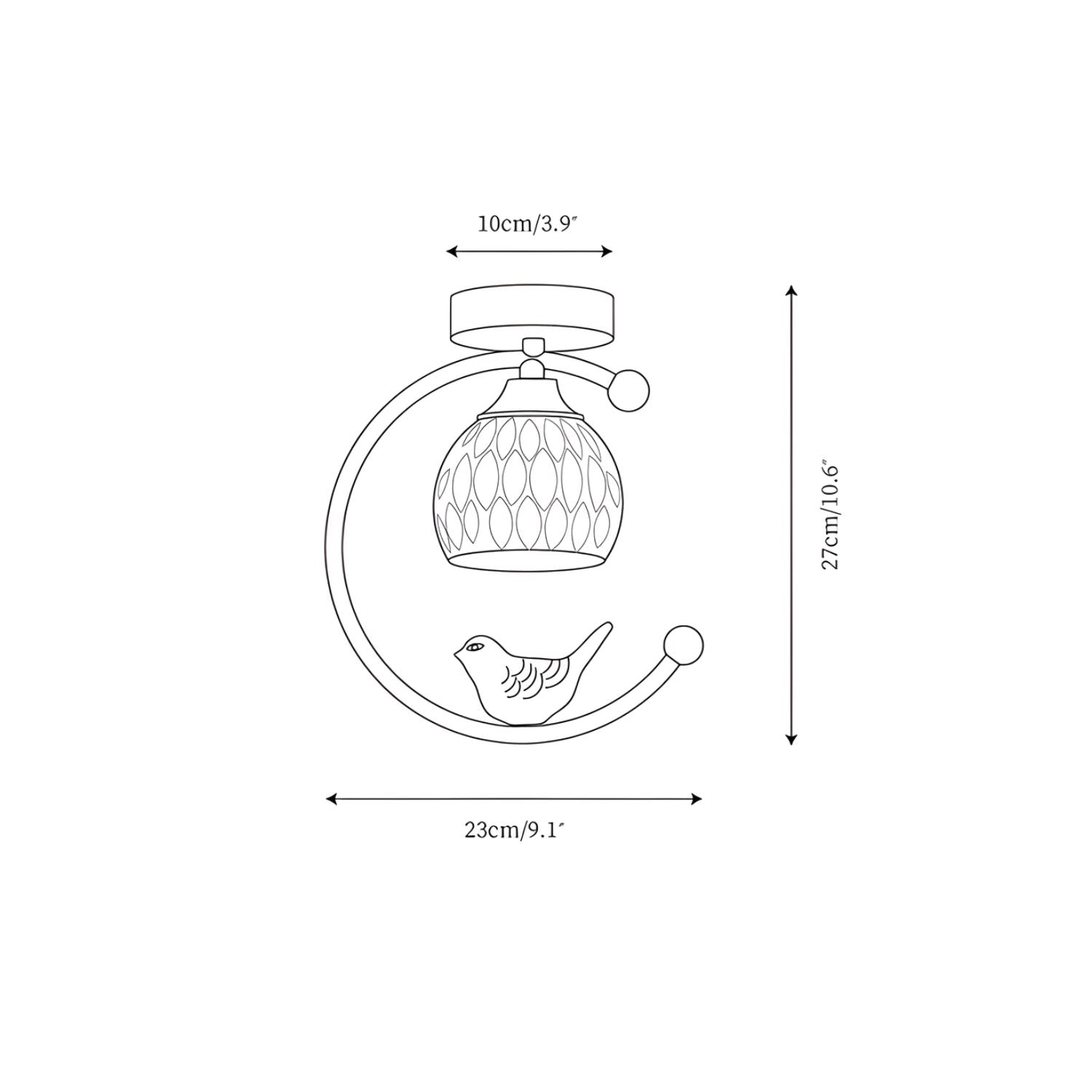 Milsy Bird Ceiling Light