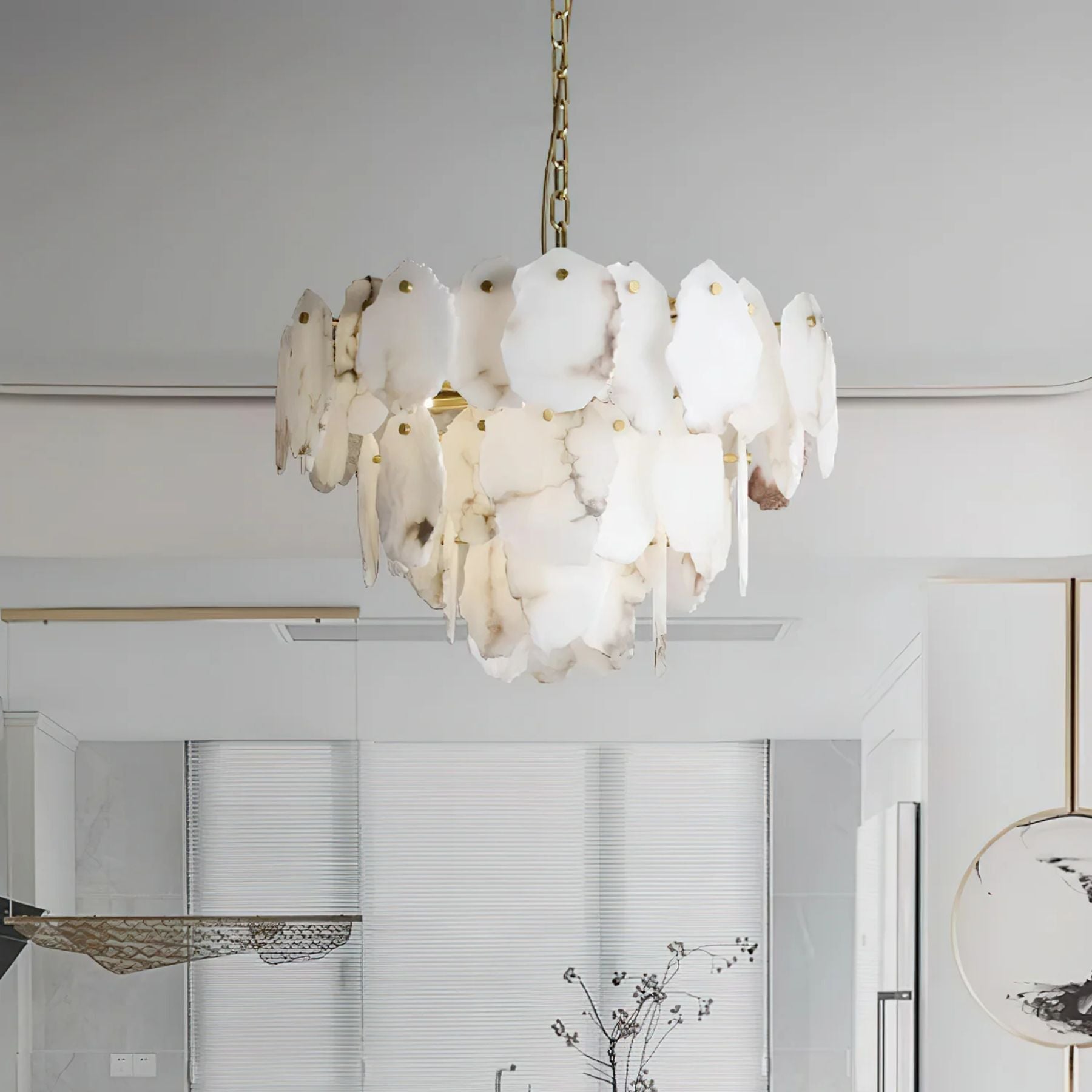 Noames Alabaster Pendant Light