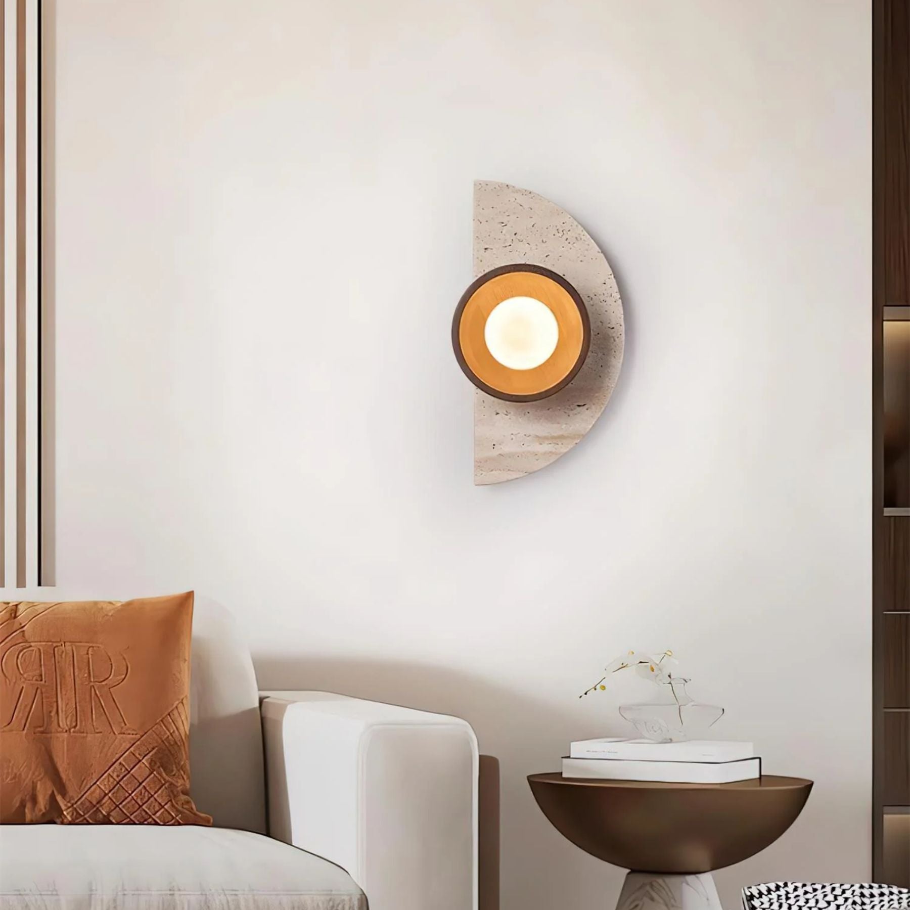 Lerbaze Natural Stone Wall Light