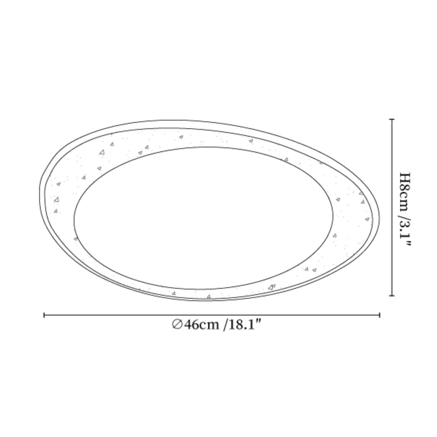 Fiolyn Leaf Natural Stone Ceiling Light