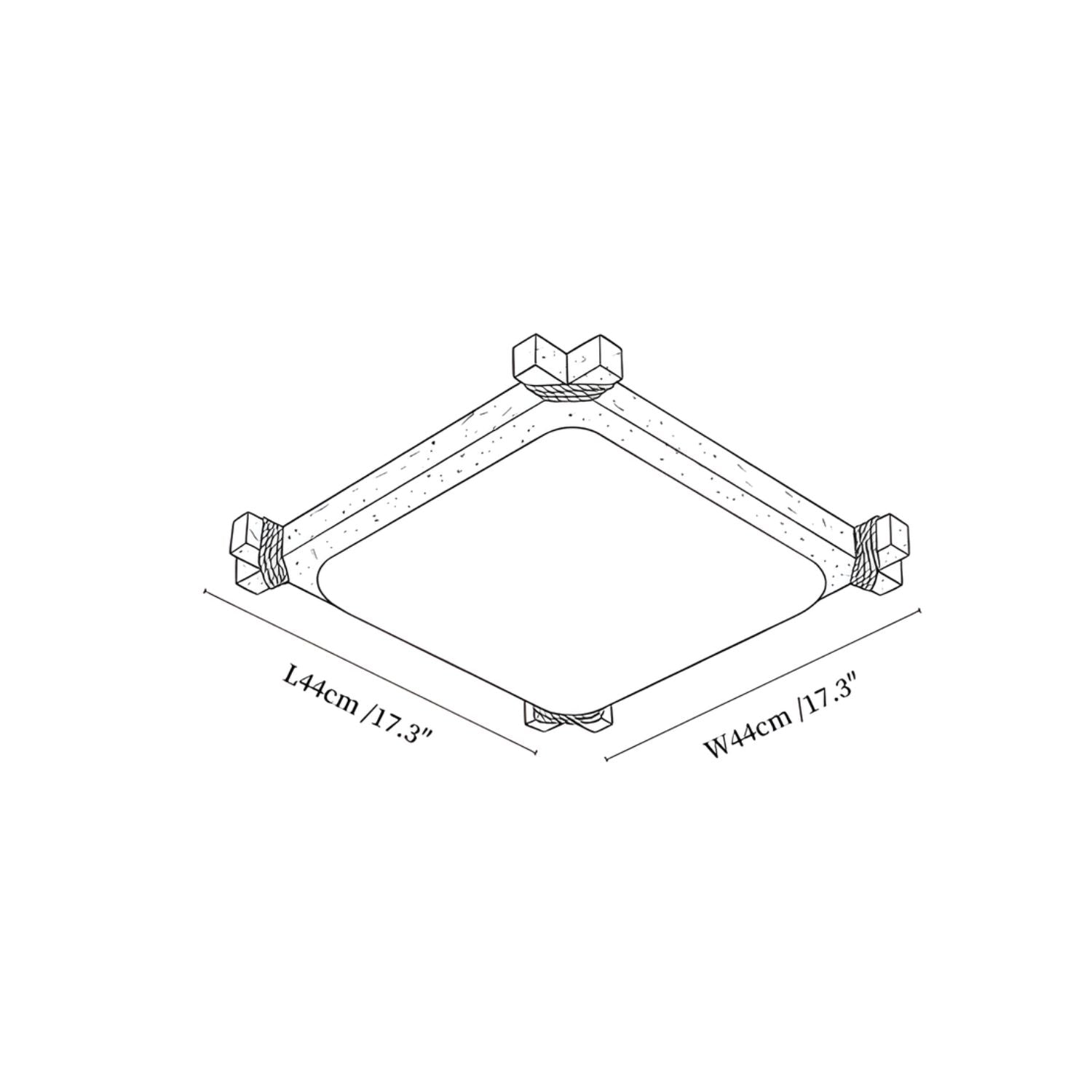 Xelan Travertine Ceiling Light