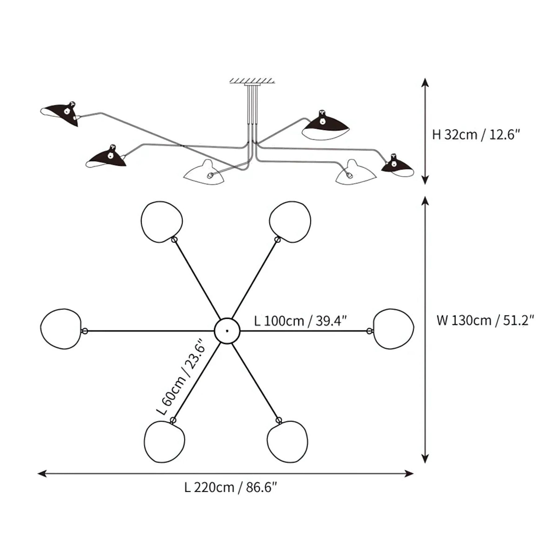 Meylizzo Ceiling Light