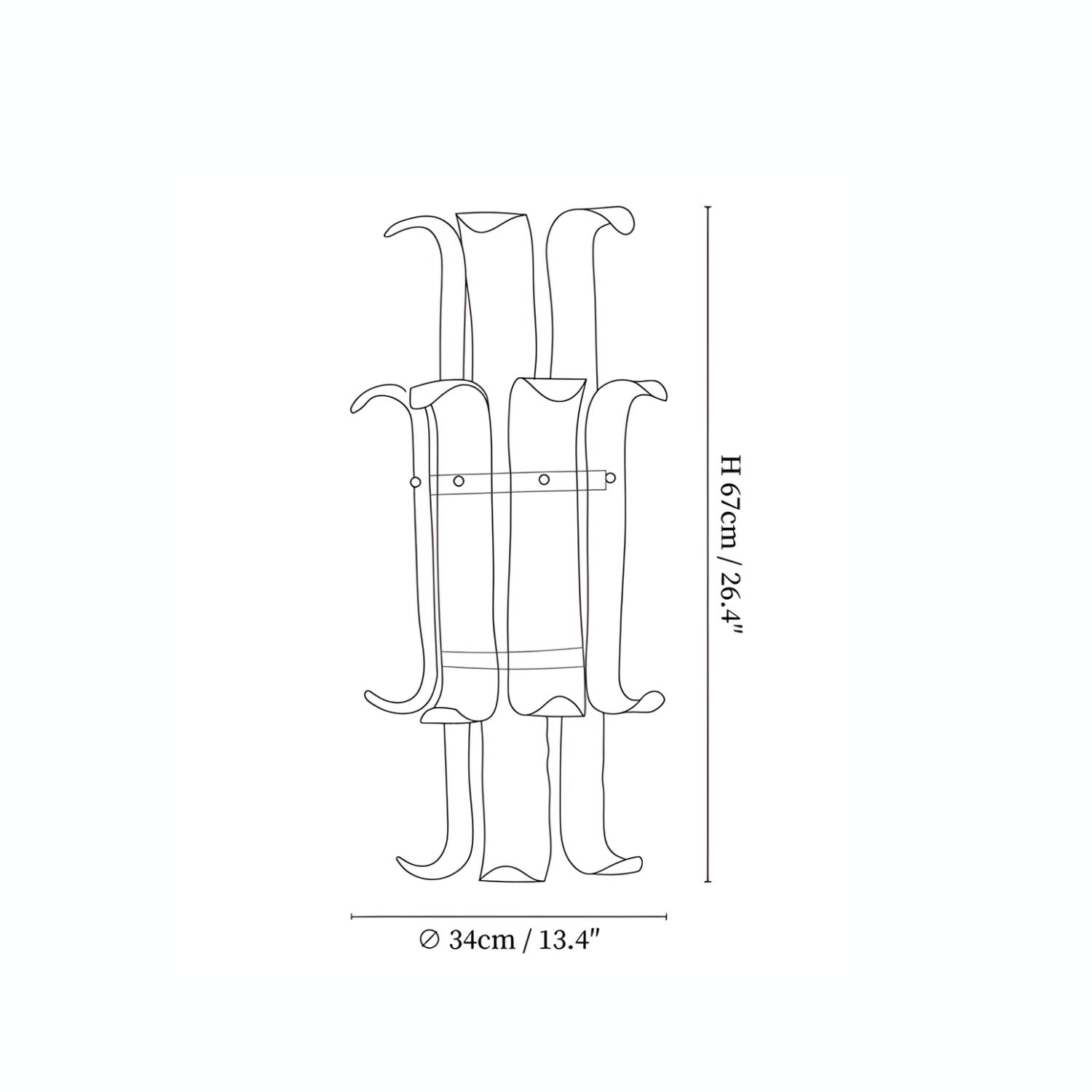 Pelonema Glass Wall Light