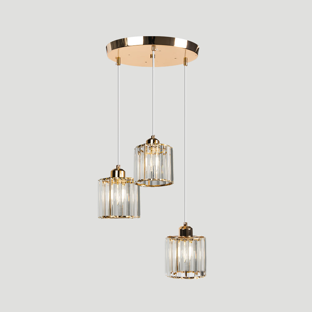 Multi-Head Crystal Pendant Light