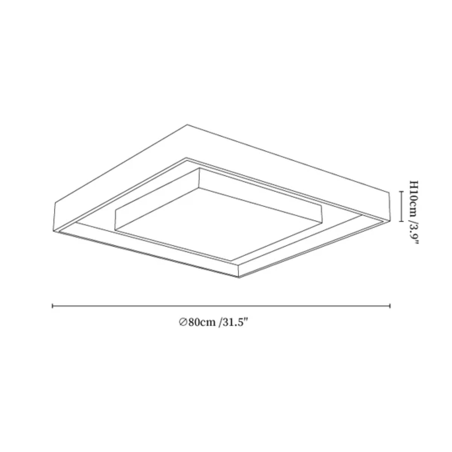 Konise Wood Frame Japandi Ceiling Light