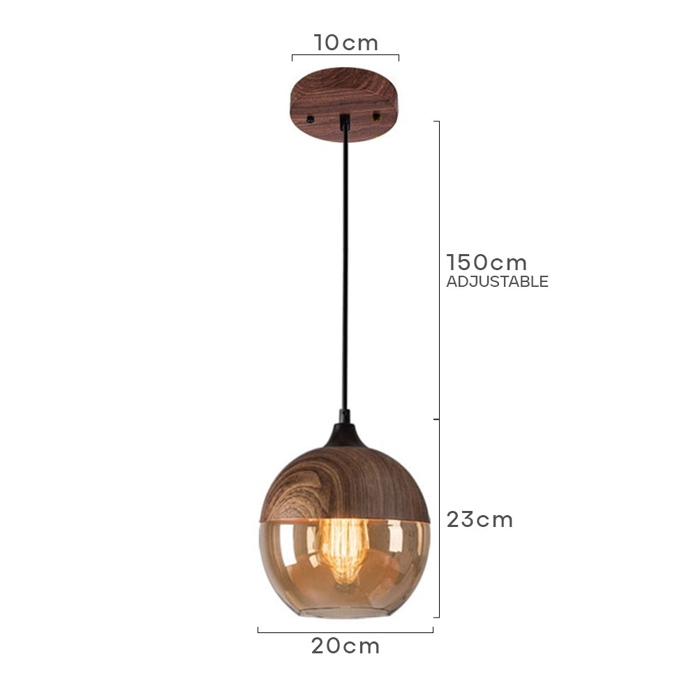 Lumetis Wooden Pendant Light
