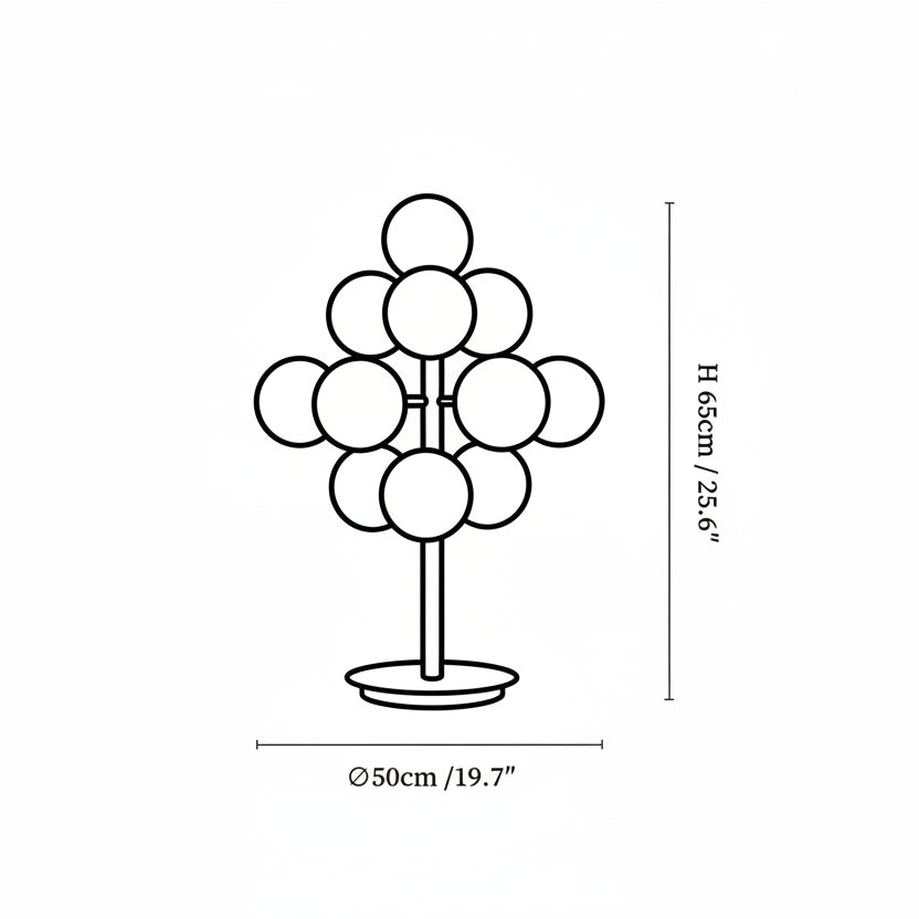 Multi Bulb Table Lamp
