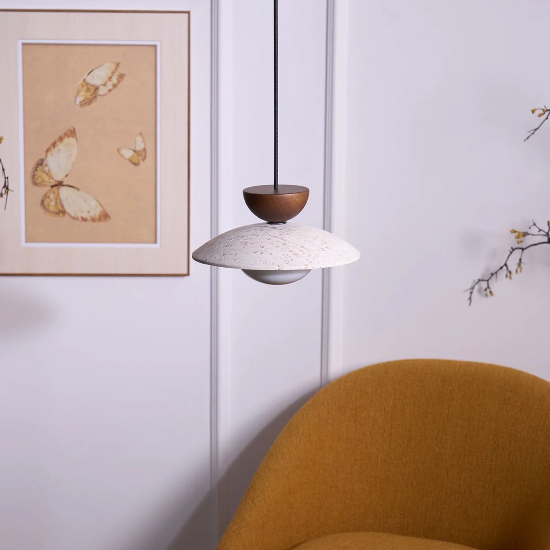 Laveris Travertine Pendant Light