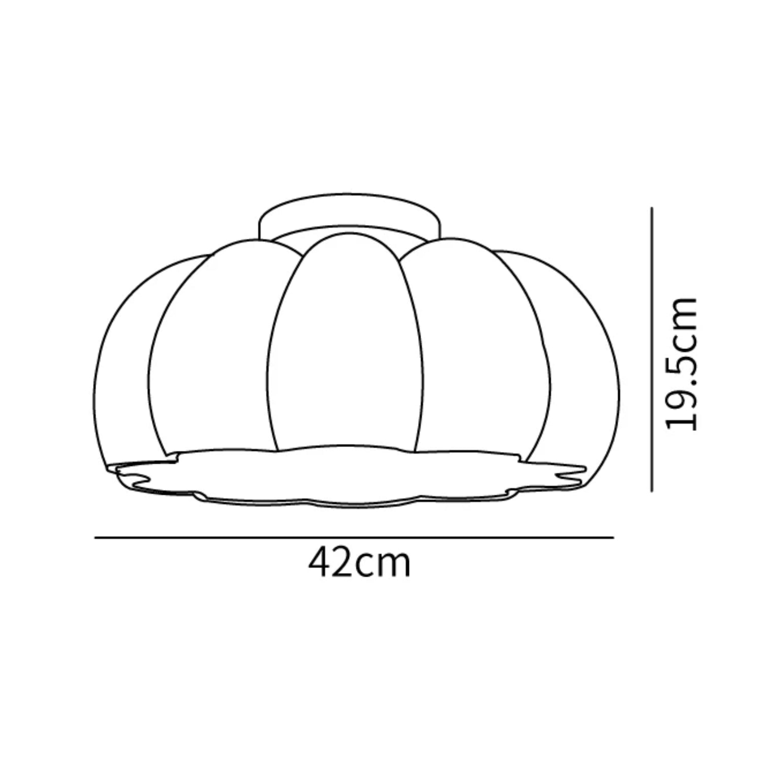 Pompus Pumpkin Ceiling Light