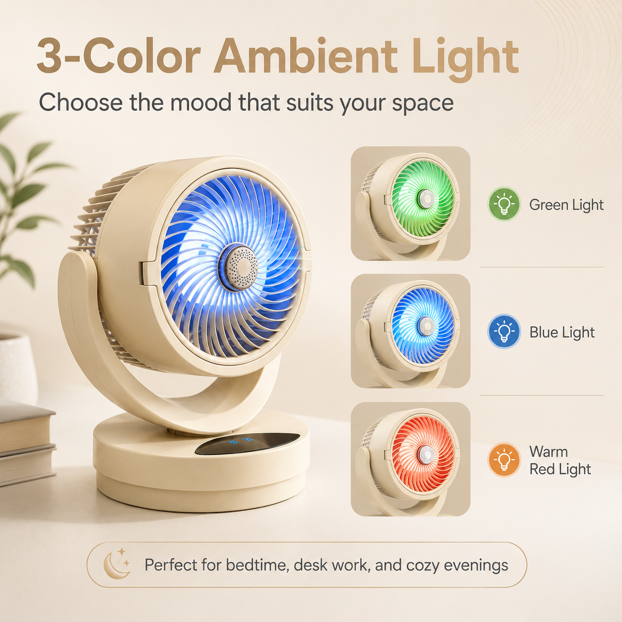 Rowanro Outdoor Table Fan