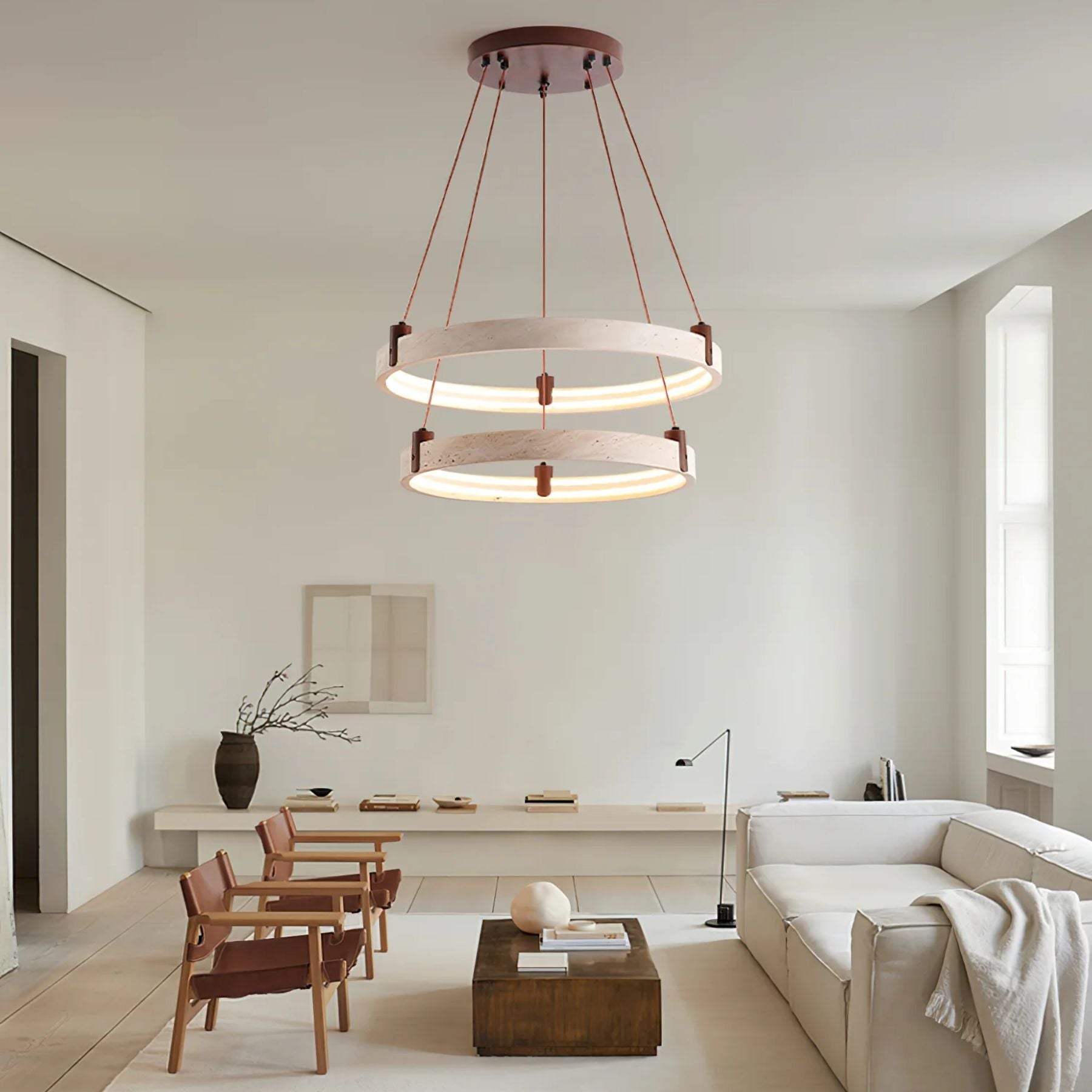 Aluson Natural Stone Pendant Light
