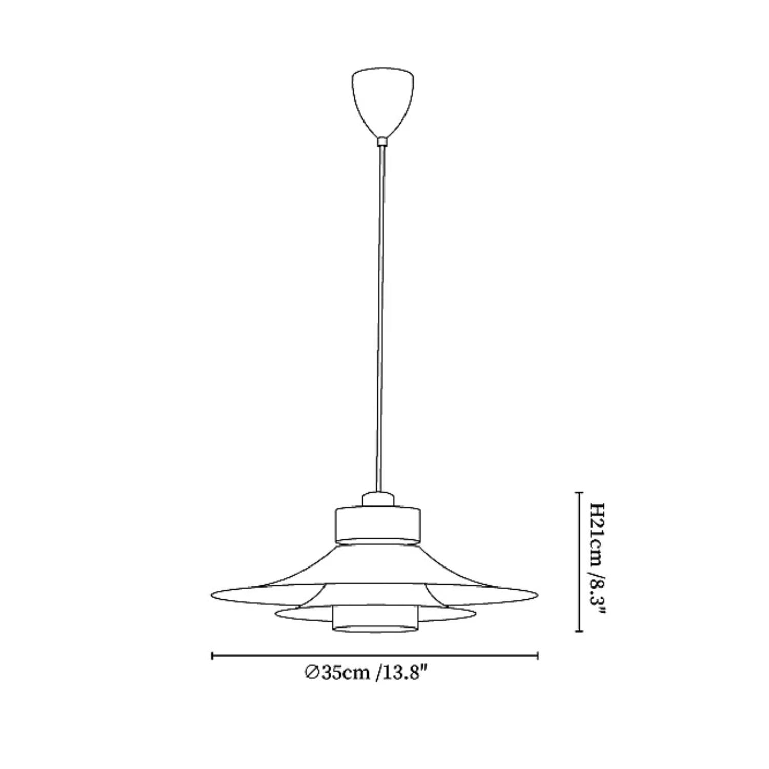 Necelzo Layered Pendant Light