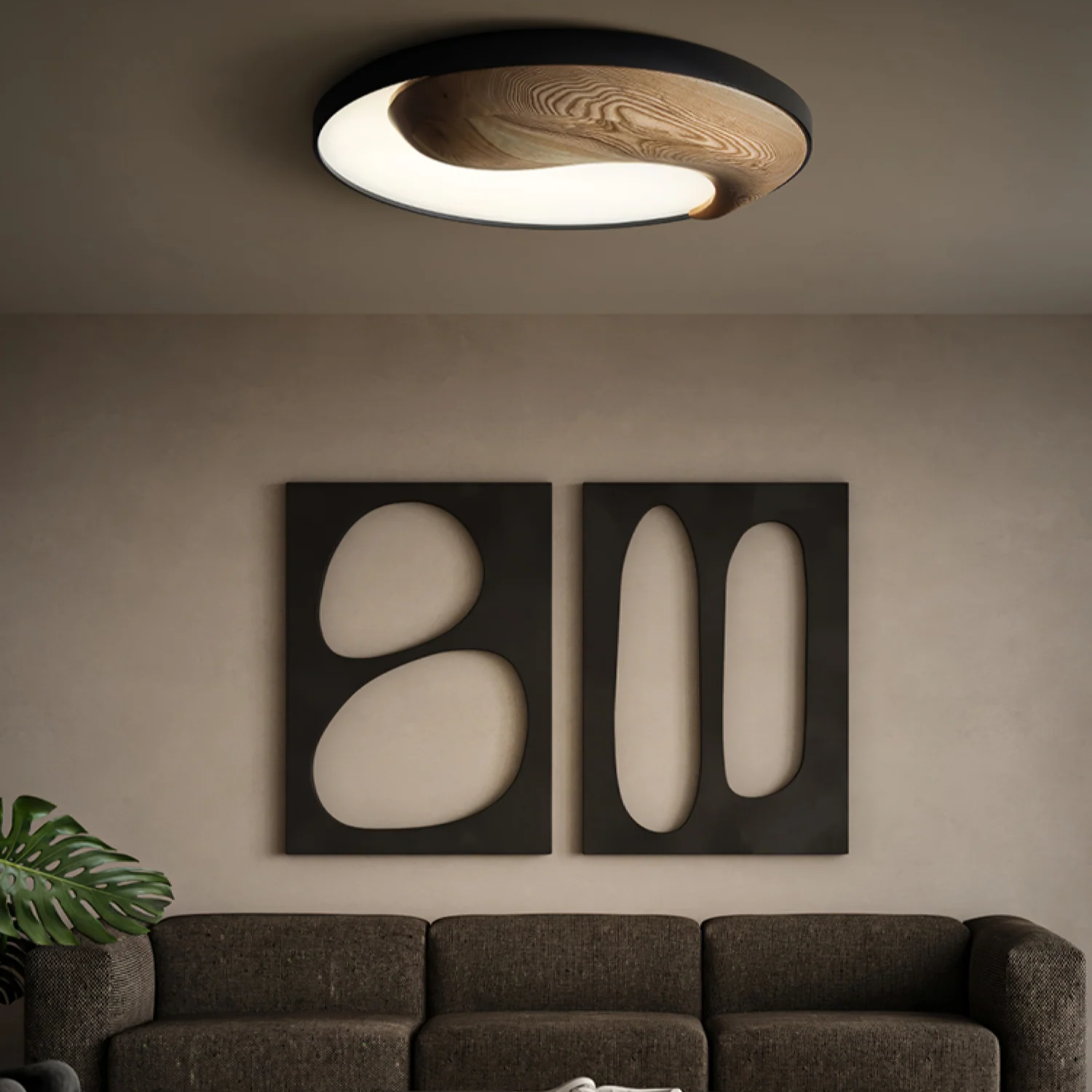 YinYang Design Ceiling Light