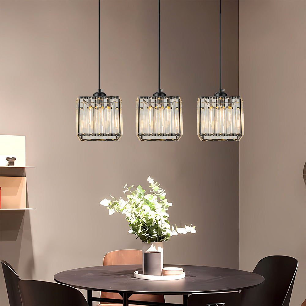 Multi-Head Crystal Pendant Light