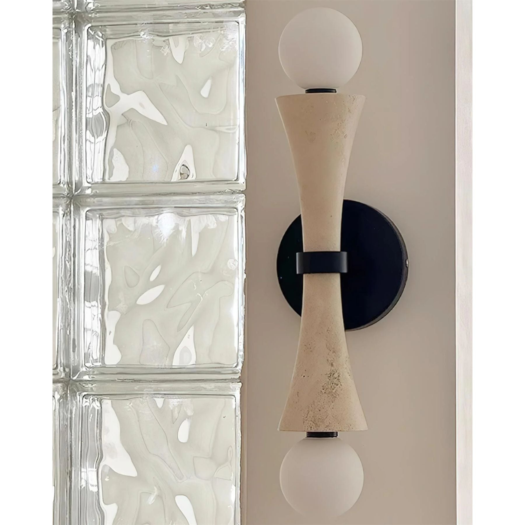 Keyta Natural Stone Wall Light