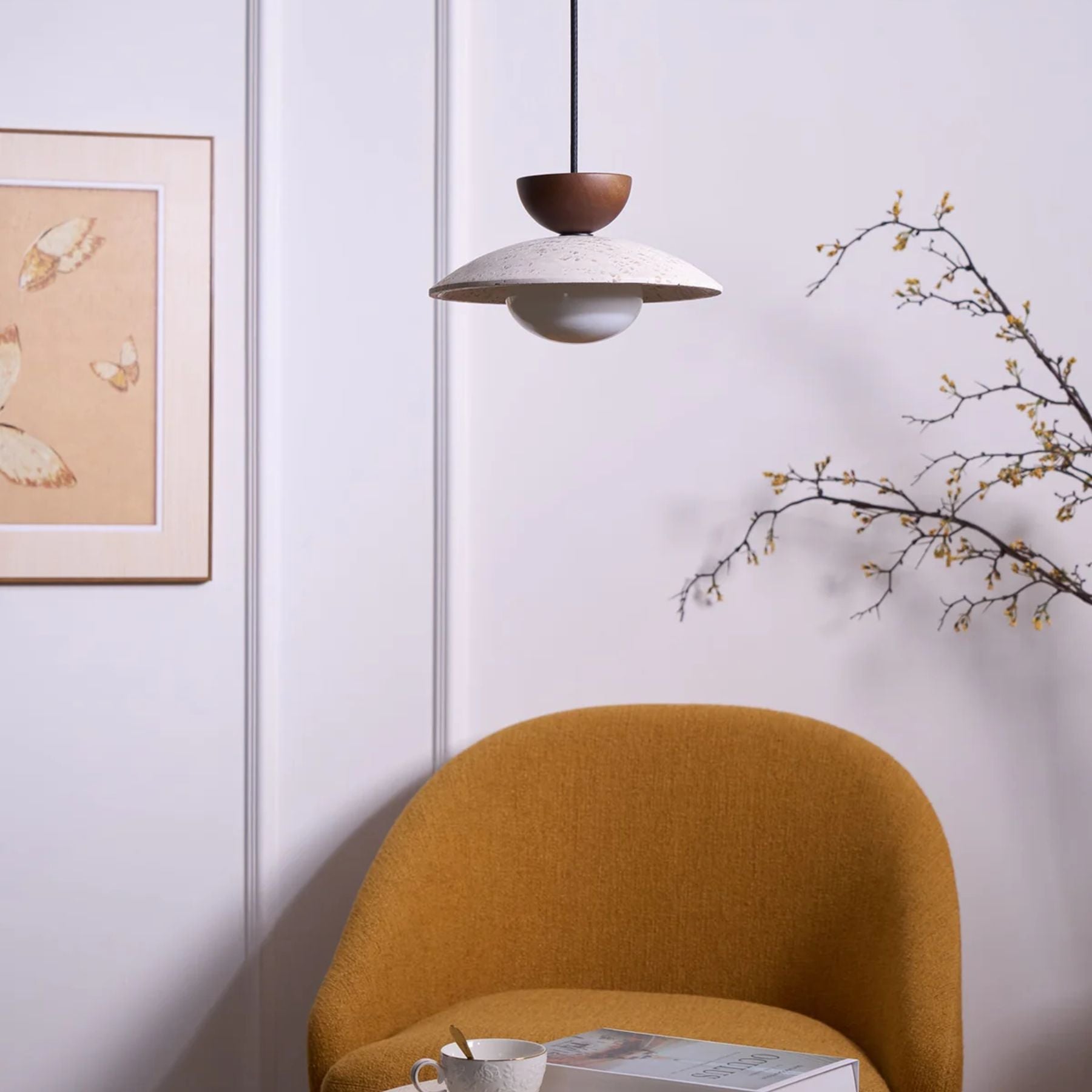 Laveris Travertine Pendant Light