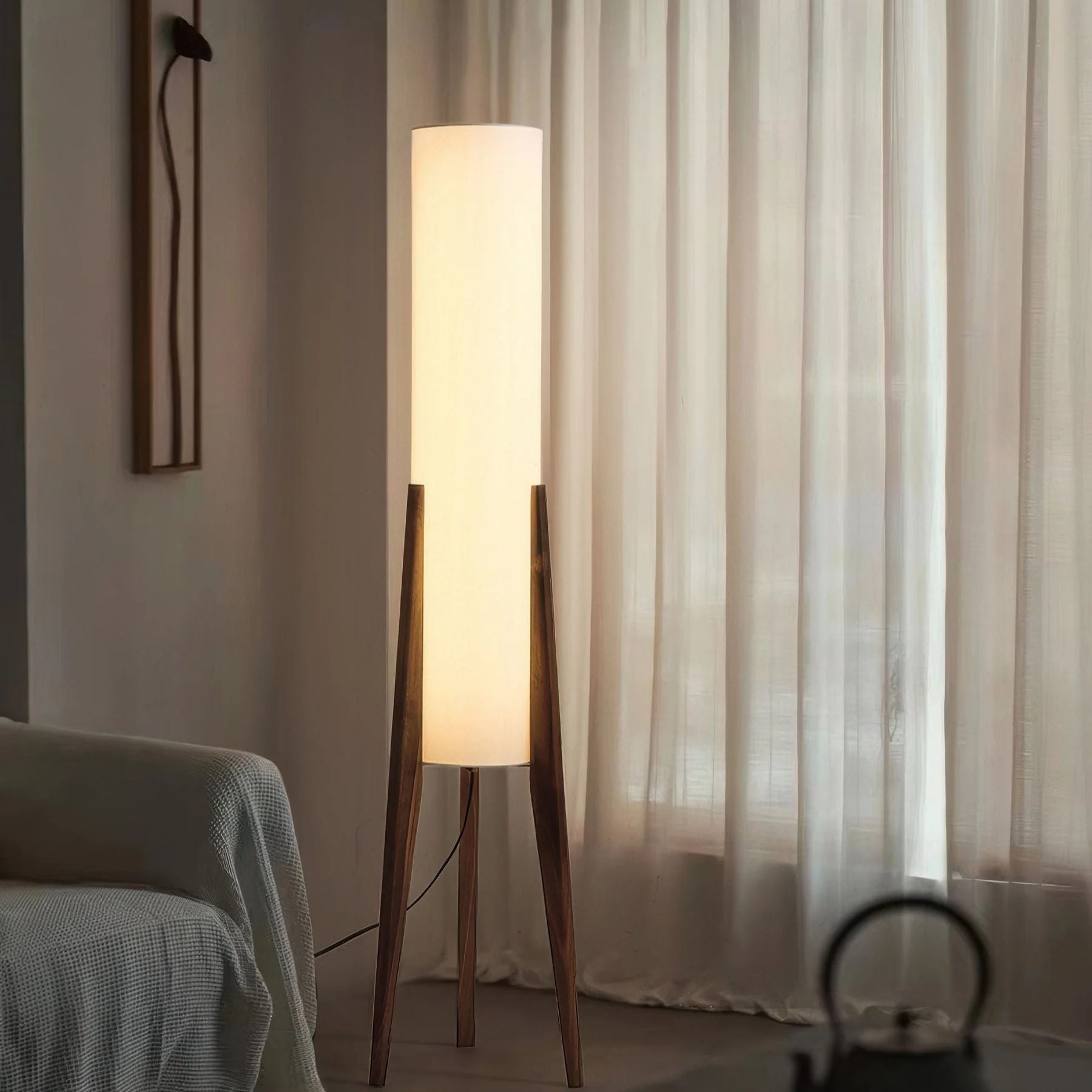 Maleso Wooden Floor Lamp