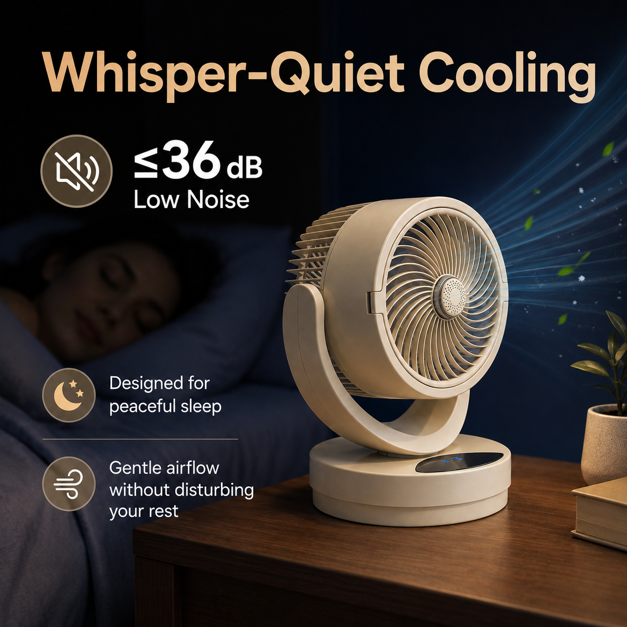 Rowanro Outdoor Table Fan