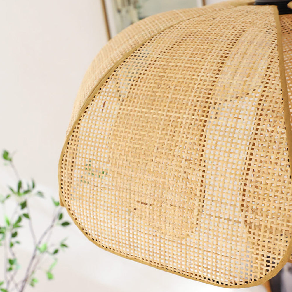 Petal Rattan Flower Pendant Light