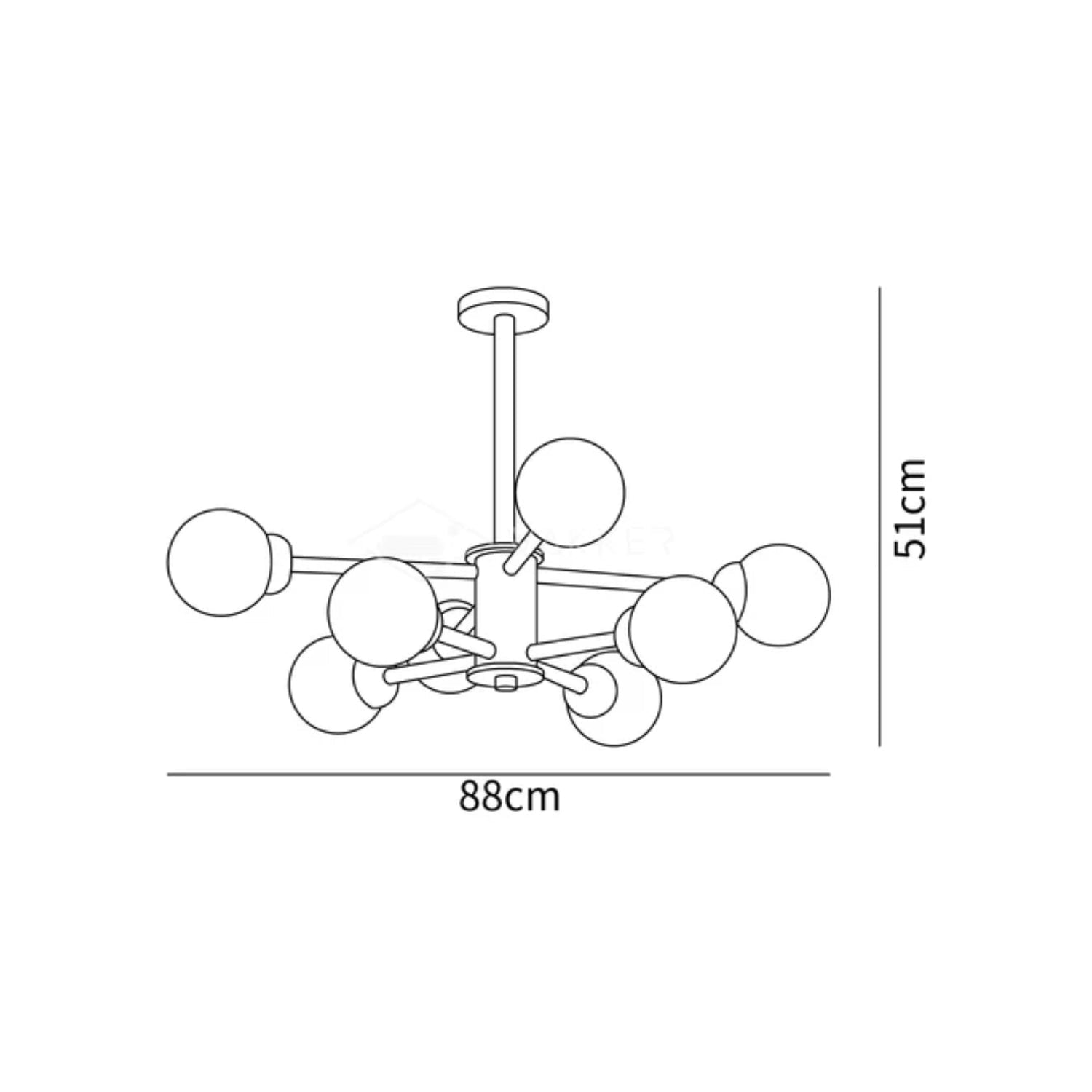 Komaze Ceiling Light
