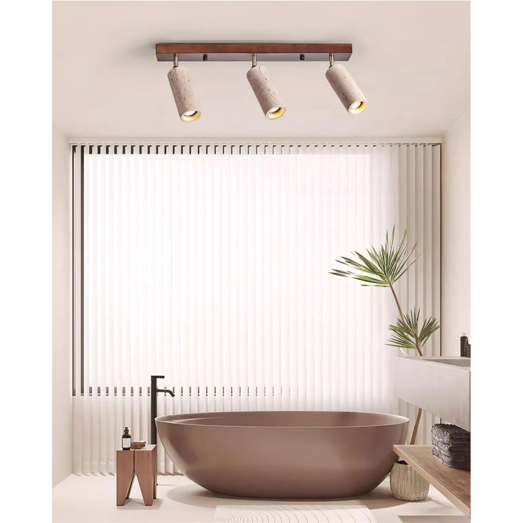 Traleno Travertine Ceiling Light