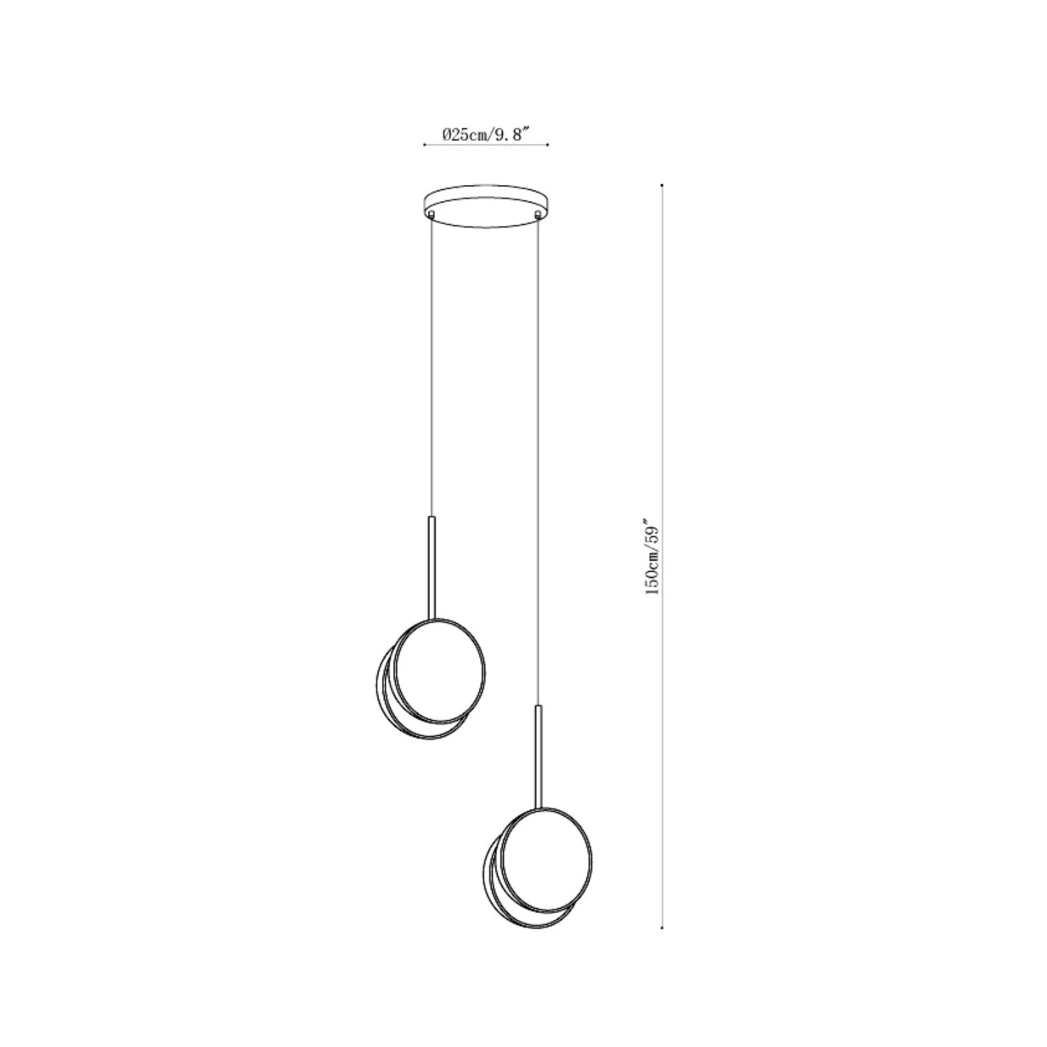 DuoDisc Pendant Light