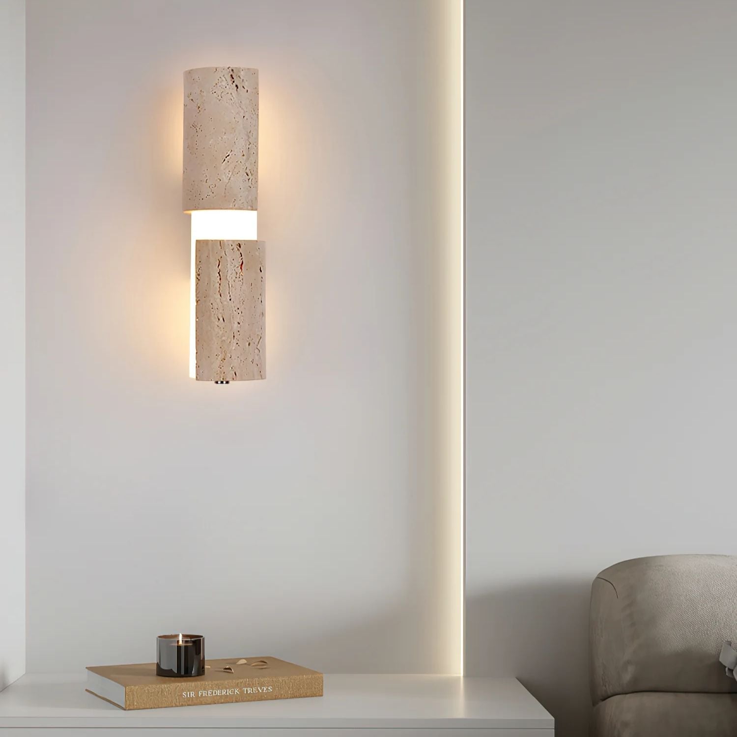 Kelmos Natural Stone Wall Light
