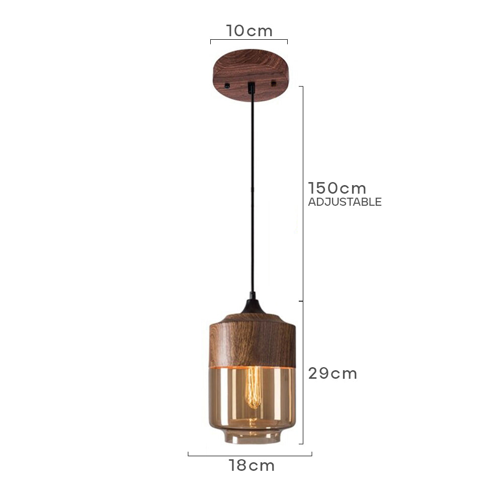 Lumetis Wooden Pendant Light