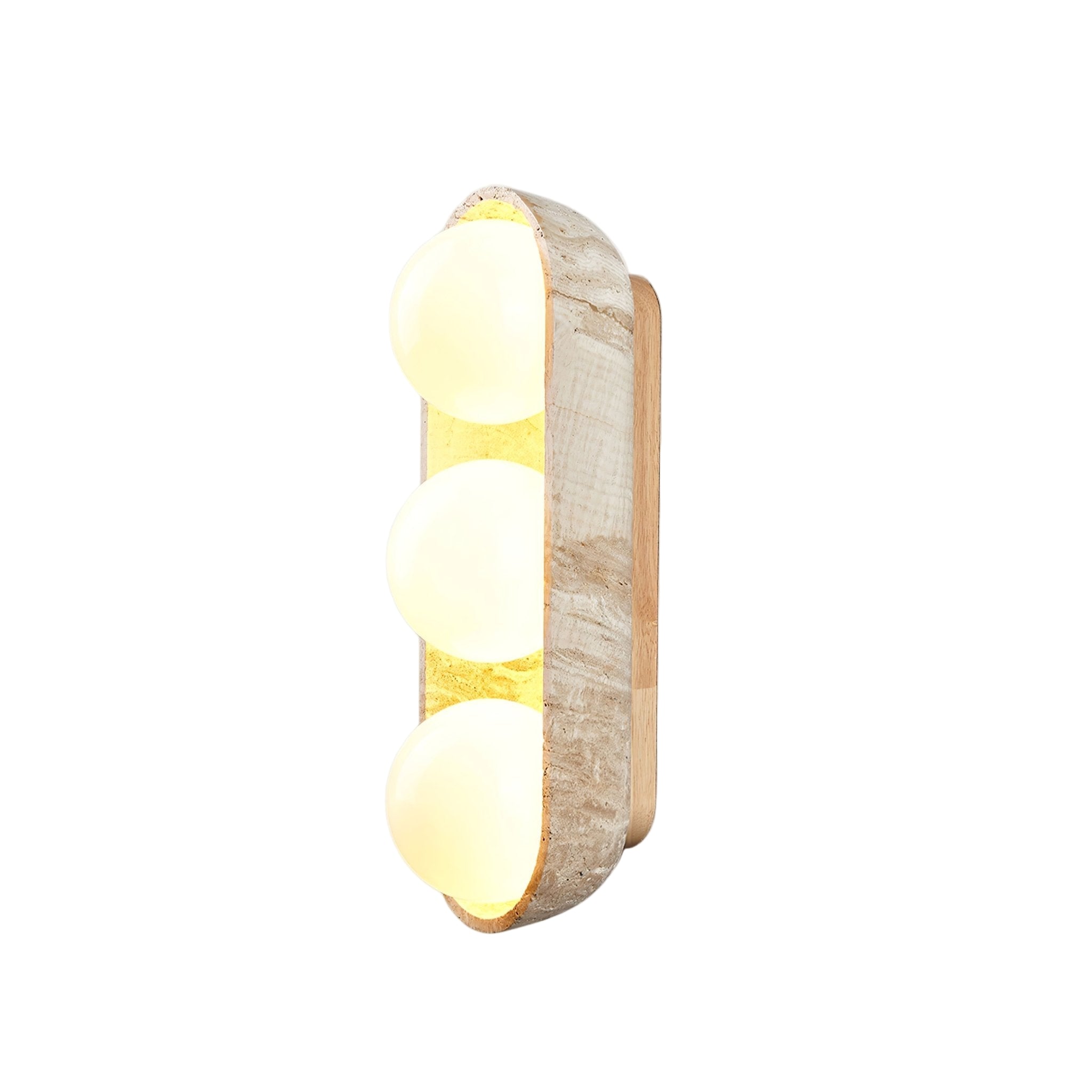 Boscon Triple Natural Stone Wall Light