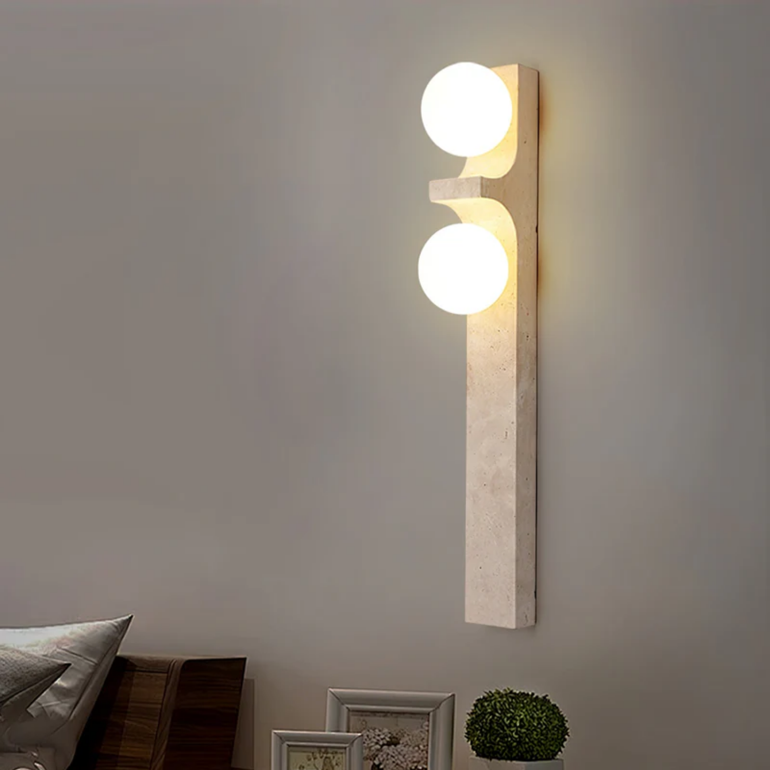 Ceiyra Travertine Wall Light