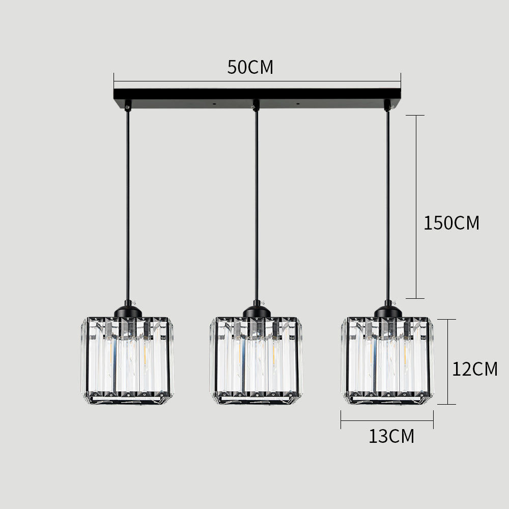 Multi-Head Crystal Pendant Light