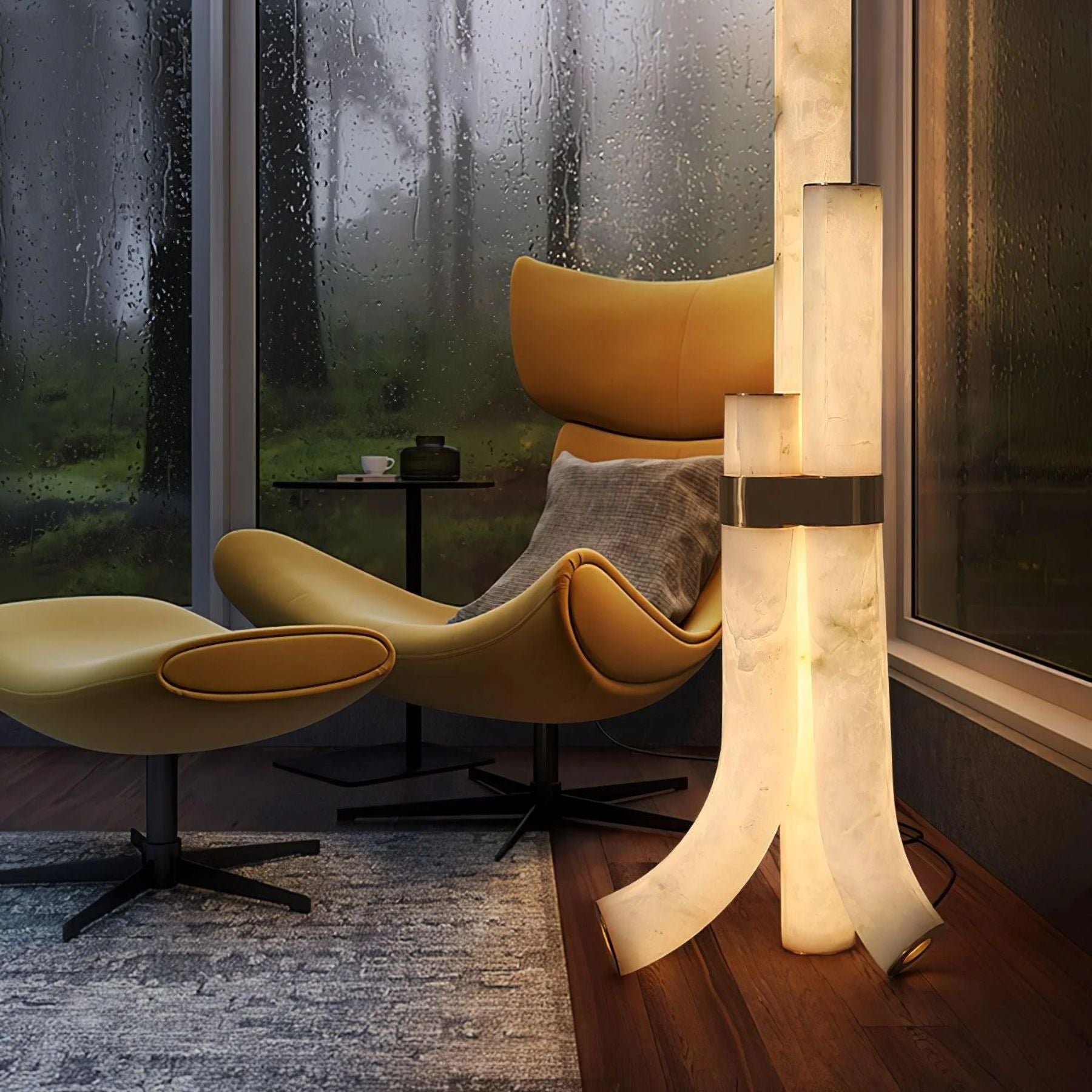 Pylese Triple Alabaster Floor Lamp