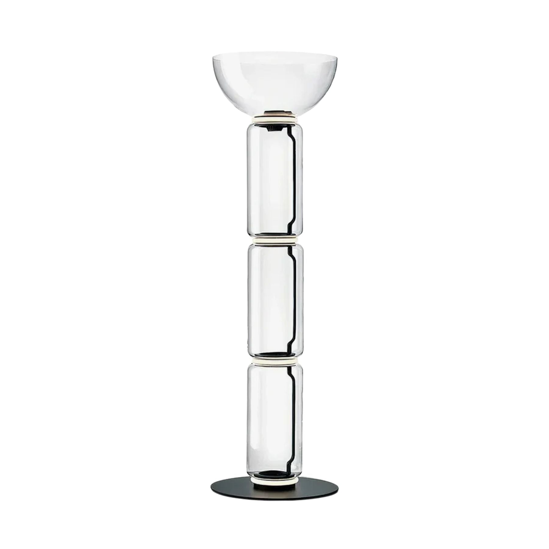 Teyylino Cylindrical Glass Floor Lamp