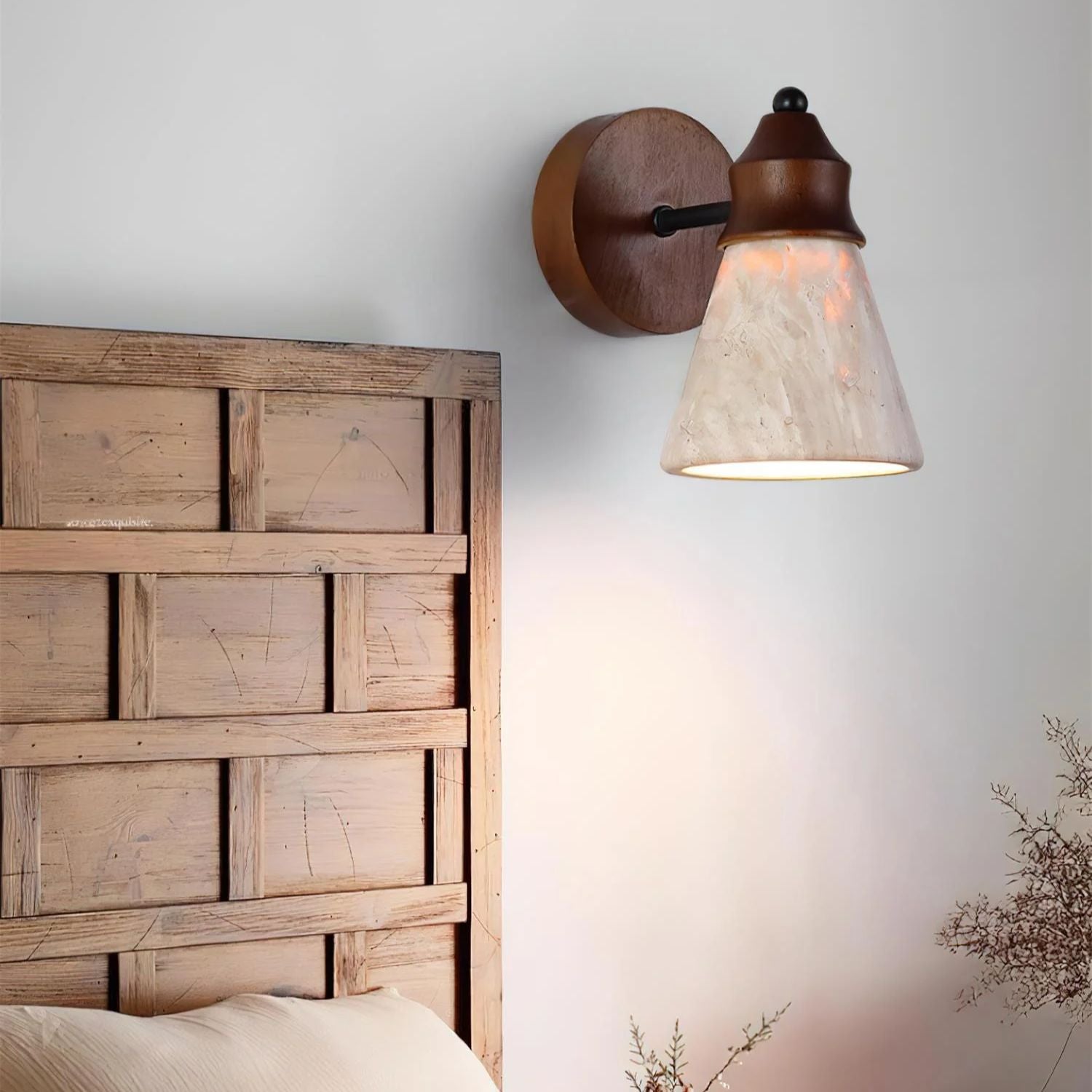 Tomiso Natural Stone Wall Light