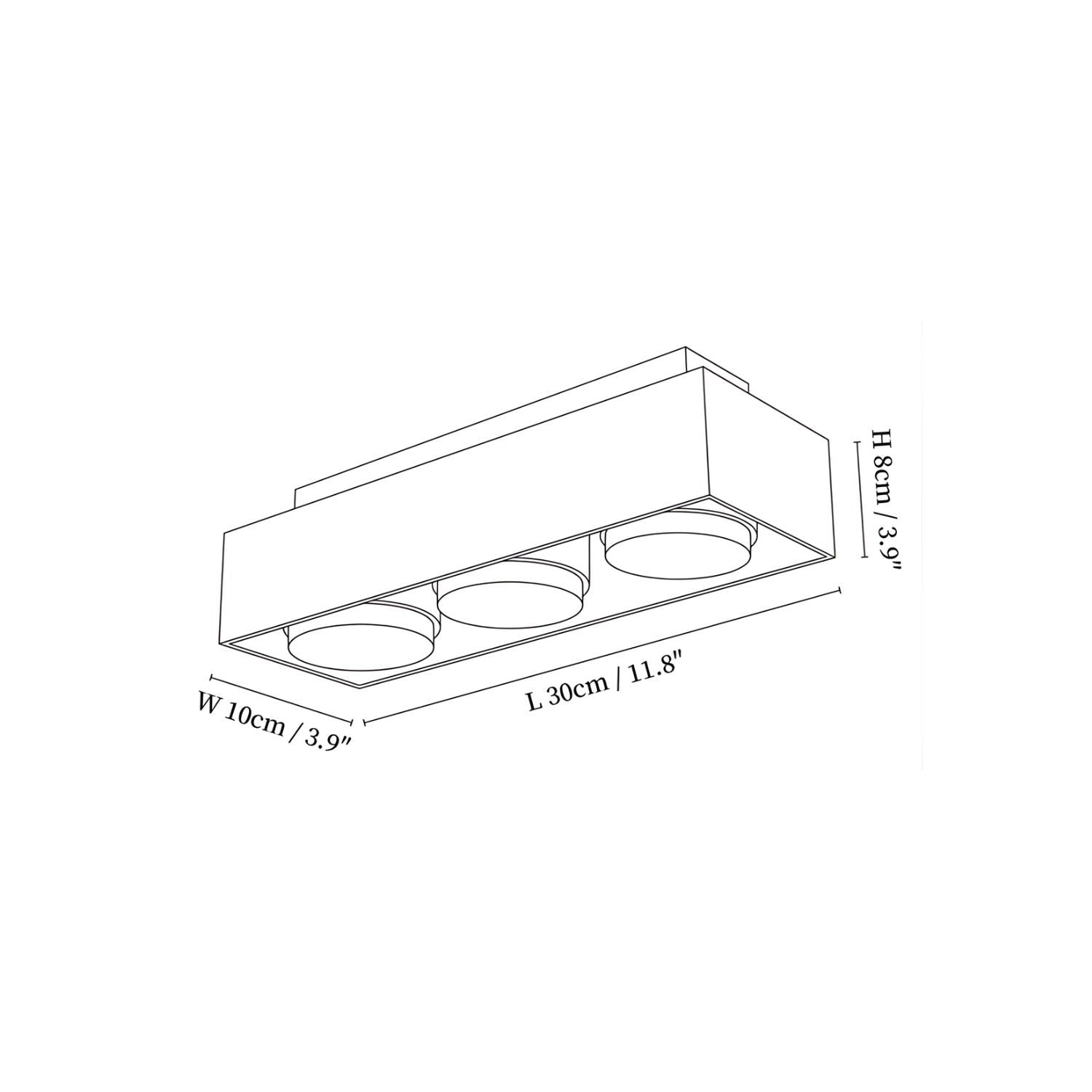 Kole Square Travertine Ceiling Light